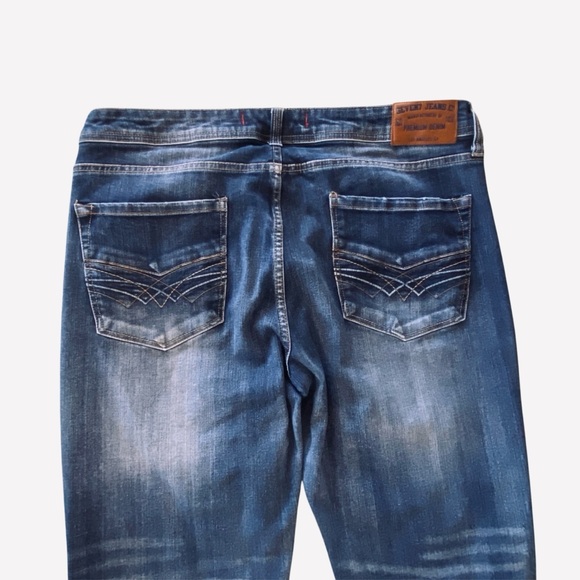 Seven7 Men's Jeans Straight Leg Style# SN1364F Blue Medium Wash Denim Size 36/30 - Picture 4 of 7